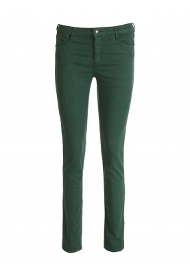 Cotton fitted pants in Green