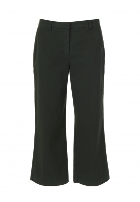 Wide cotton pants in Green