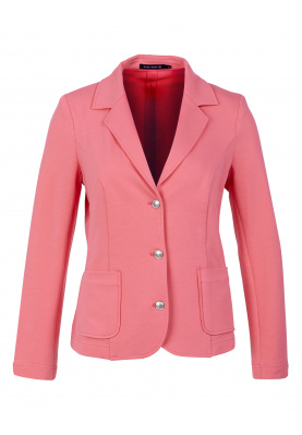 Casual cotton blazer in Pink
