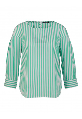 Loszittende blouse in katoen in Groen