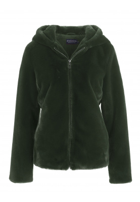 Faux fur jacket in Green