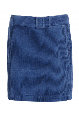 Blue corduroy skirt in Blue