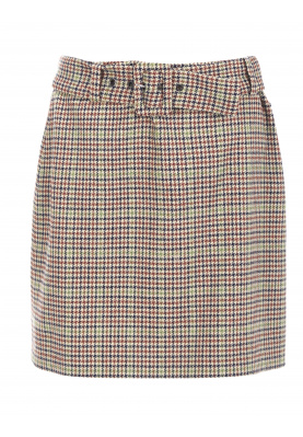Short skirt with belt in Multi
