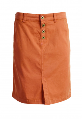 Cotton skirt in Orange