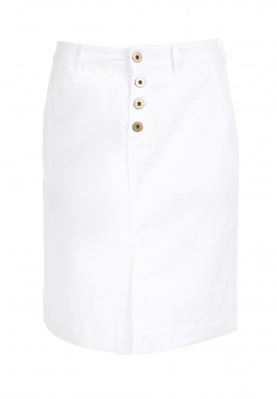 Cotton skirt in White