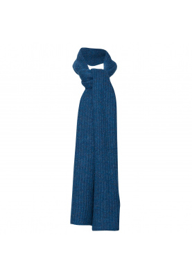 Gebreide sjaal in blauw