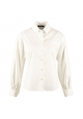 Button down collar shirt in White