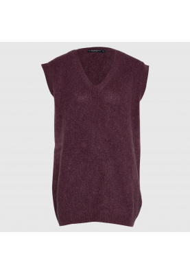 Oversized sleeveless pullover in Purple