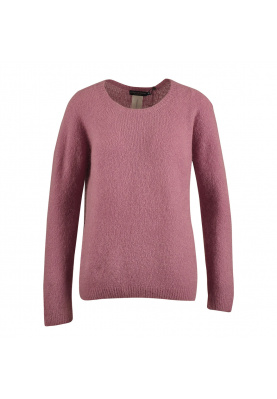Soft boat neck pullover in Pink