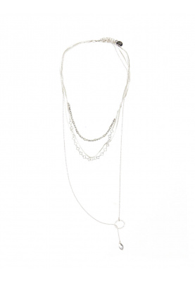 Multi layer necklace in grey