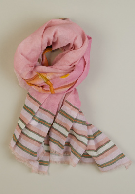 Multicolor fantasy patterned scarf