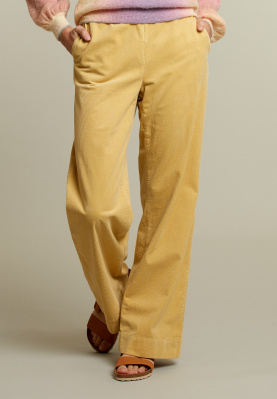 Yellow corduroy pants