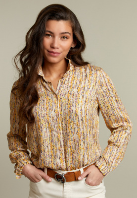 Multicolor blouse met lange mouwen