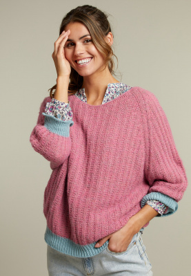 Bicolored pullover