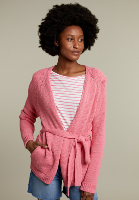 Pink cotton cardigan