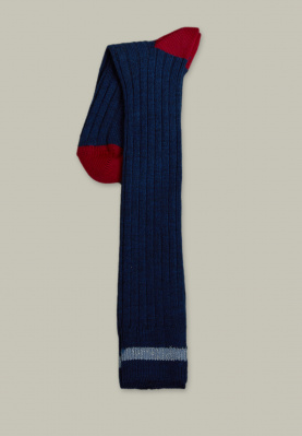 Blue/red socks