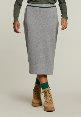 Grey midi skirt