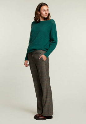 Multi checked loose pant