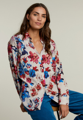 Multi floral shirt with buttons