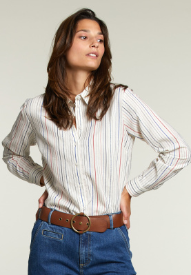 Multi striped shirt with buttons