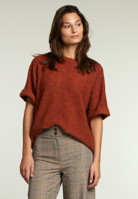 Brown uni sweater short sleeves
