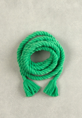 Green rope belt