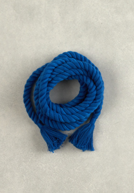 Blue rope belt