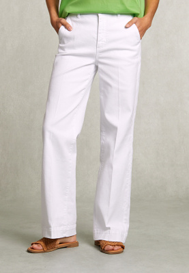 Pantalon large coton blanc