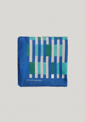 Blue/green striped scarf