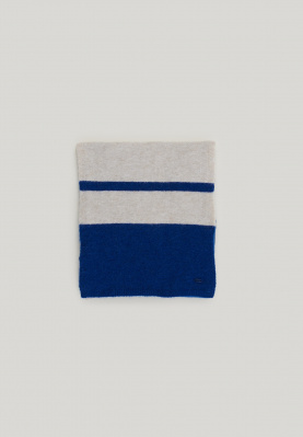 Blue/off white basic scarf