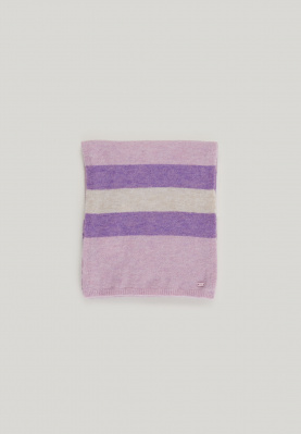 Purple/off white basic scarf