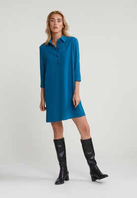Blue dress 3/4 sleeves