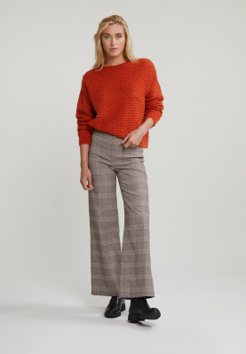 Multi classic checked pants
