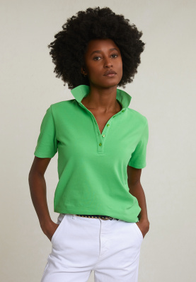 Green basic classic polo short sleeves