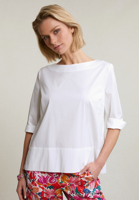 Witte minimalistische blouse