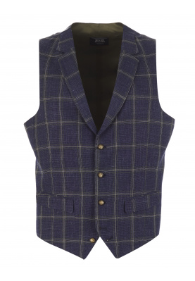 Vest with wool in Blue