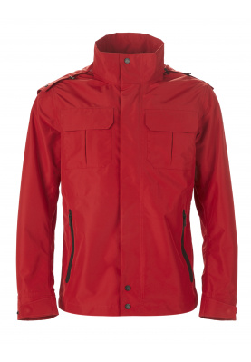 Blue city jacket in Red