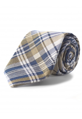 Silk and cotton tie in Brown