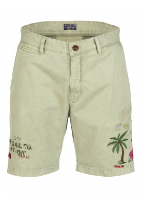 Chino cotton shorts in Green