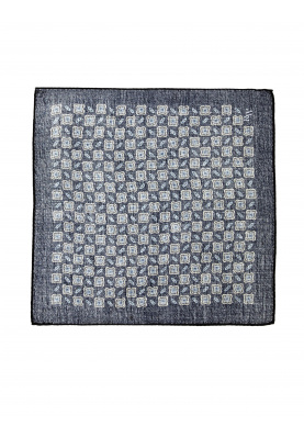 Wool pocket square in Blue