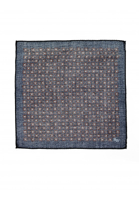 Wool pocket square in Blue