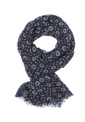 Wool scarf in Blue