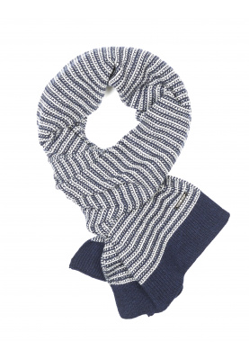 Merino wool scarf in Blue