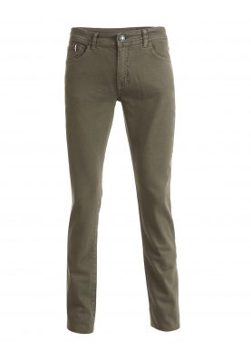 Tight fit 5-pocket pants in Green
