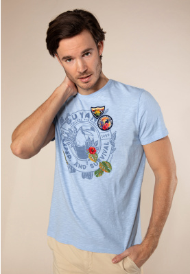 Custom fit  T-shirt in Blue
