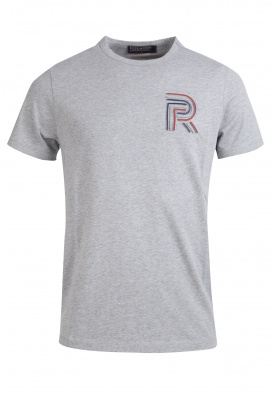 Custom fit tricolored T-shirt in Blue