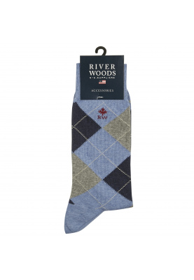 Diamond patterned socks