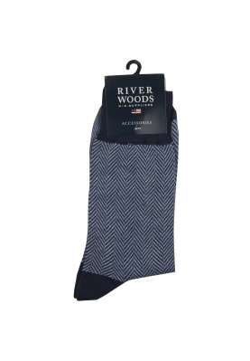 Herringbone patterned socks