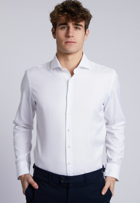 Slim fit suit shirt in white