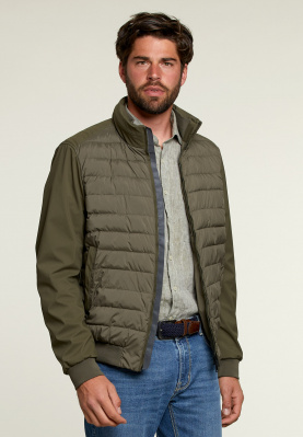 Quilted bomber jacket olivero